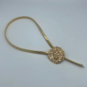 Lion Head Stretch Belt Metal